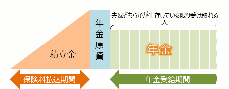 夫婦年金は夫婦のどちらかが生存していれば、 受け取ることができる